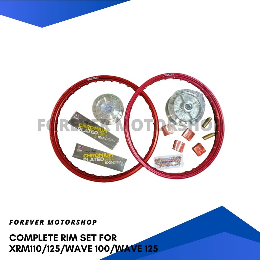 COMPLETE RIM SET for XRM110/125/WAVE 100/WAVE 125 | Shopee Philippines