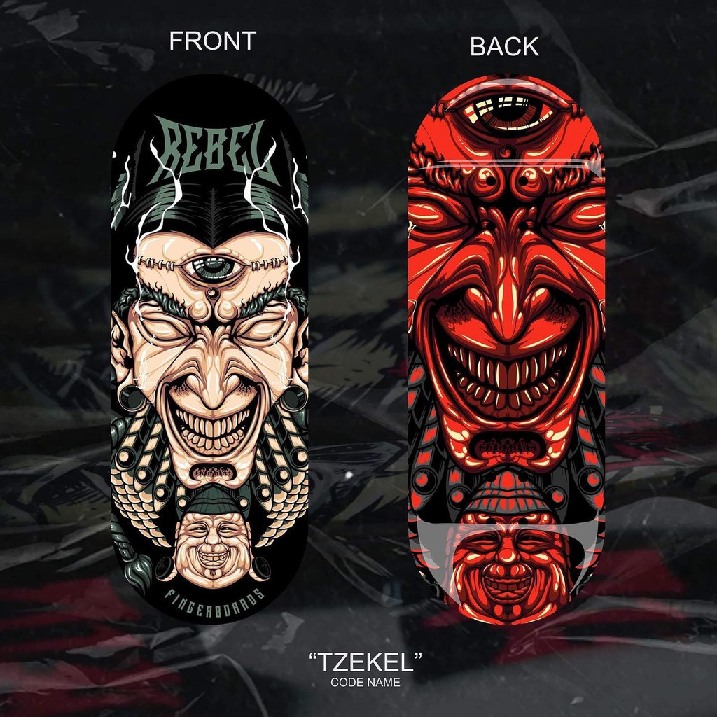 TZEKEL Rebel Fingerboard Complete Setup (BACK TO BACK PRO DESIGN