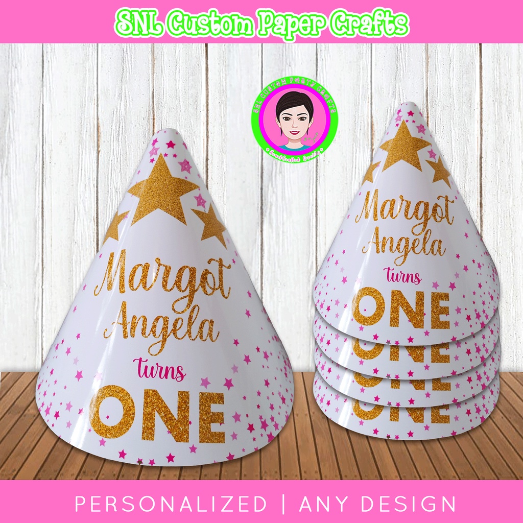 10pcs Min Order Twinkle Stars Party Hats Caps Personalized Birthday ...