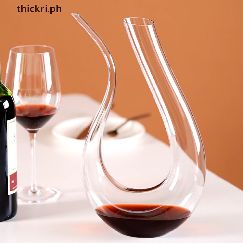 THICH Crystal Ushaped Wine Decanter Gift Box Swan Decanter Creative