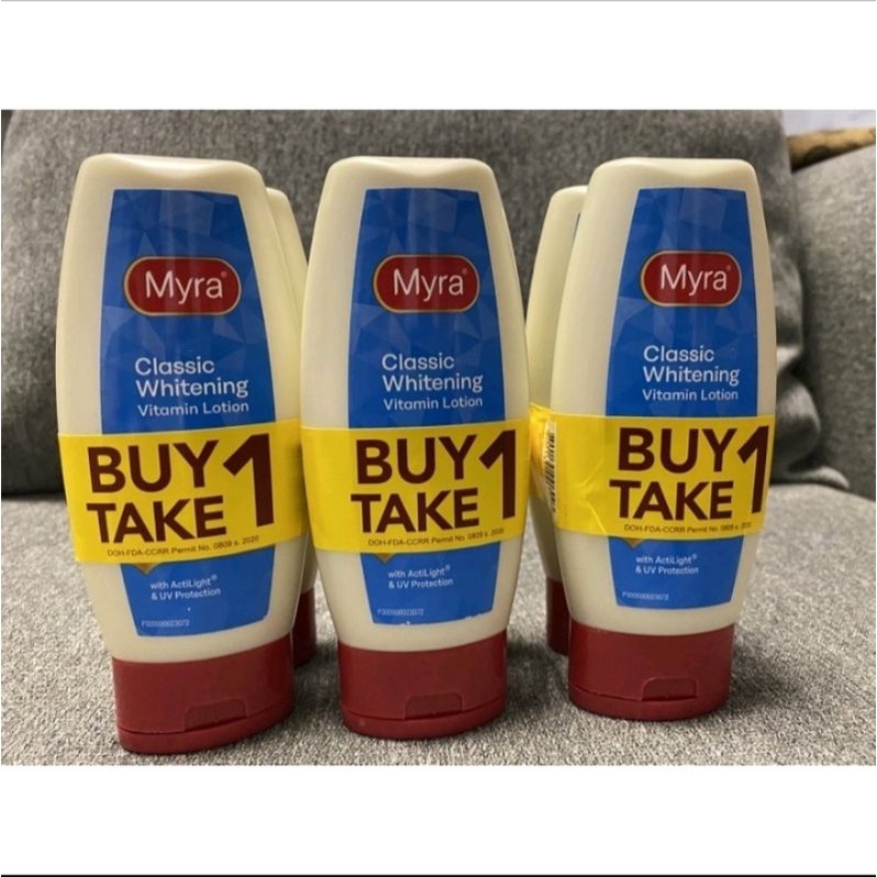 Buy 1 Take 1 Promo Original Myra E Whitening Lotion 200ML Shopee