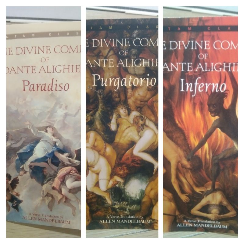 The Divine Comedy Of Dante Alighieri Paradiso Purgatorio Inferno