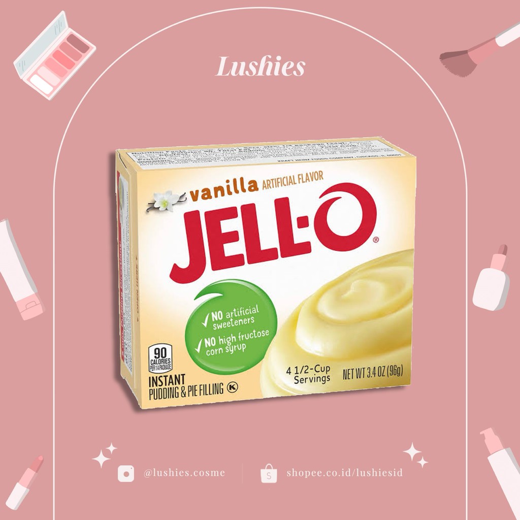 Jello JELLO INSTANT VANILLA PUDDING Sugar FREE GELATIN STRAWBERRY