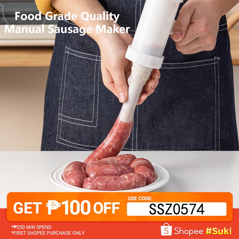 Sausage Maker DIY Manual Sausage Stuffer Pork Mutton Meat Filler Maker