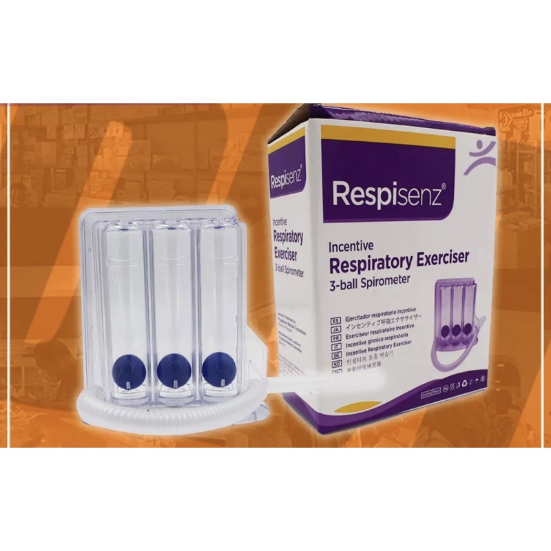 RESPIRENZ BREATHING EXERCISER 3- BALLS SPIROMETER | Shopee Philippines