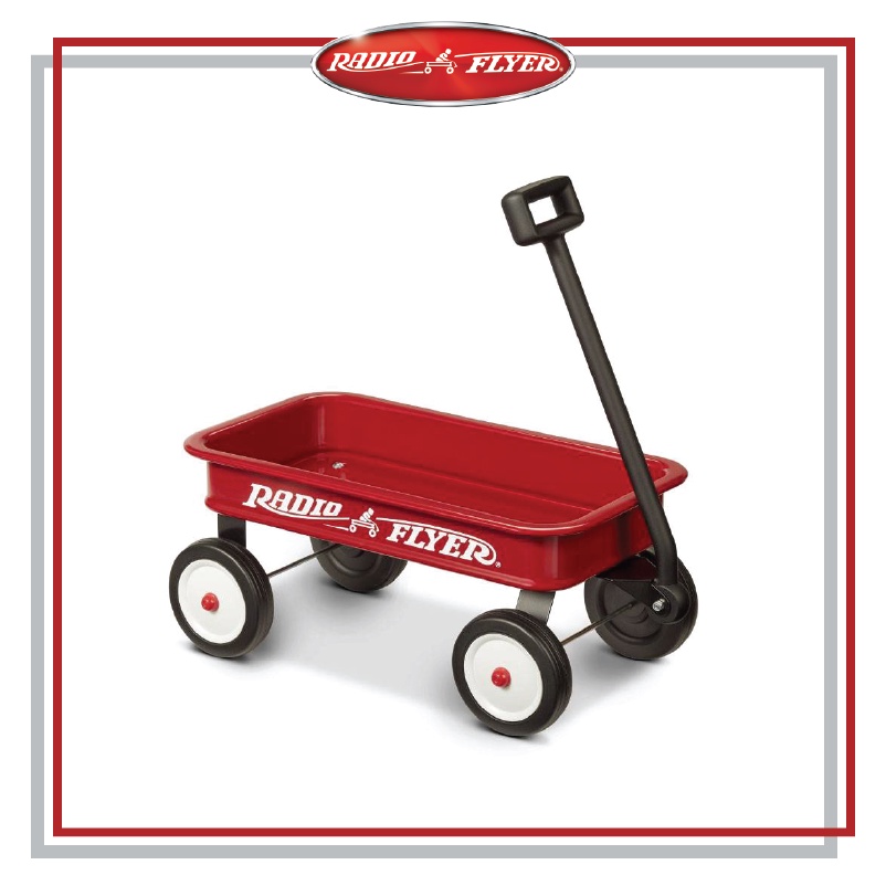 Toddler Wagon Radio Flyer Voya Quad Baby Stroller Wagon Gray Black