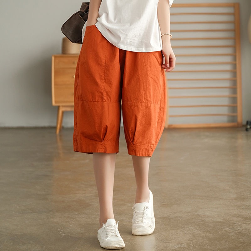 plus-size-pants-women-s-new-high-waist-all-match-drape-loose-thin