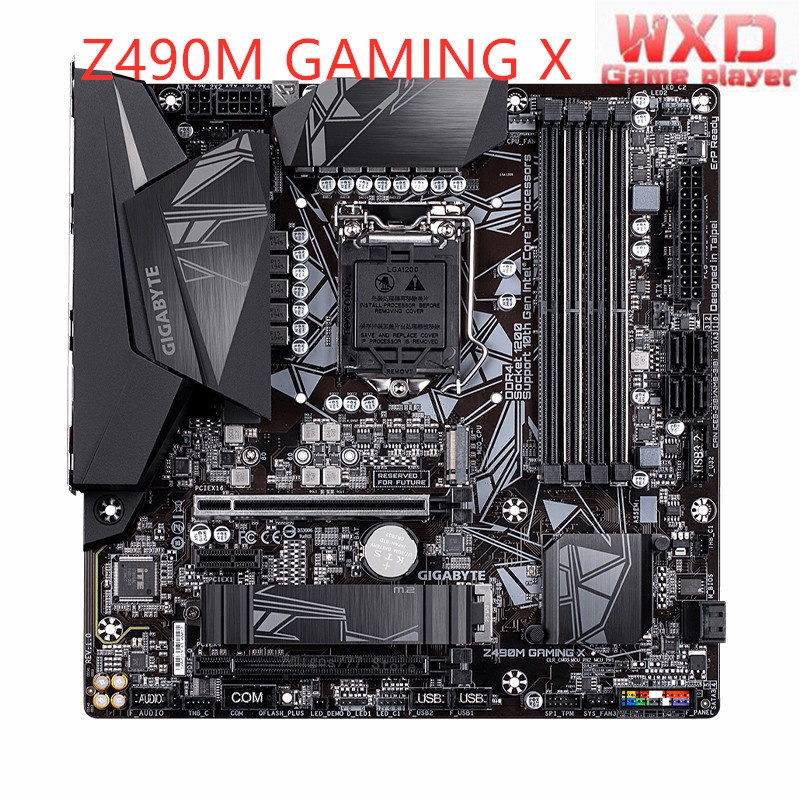 Used LGA 1200 Gigabyte Z490M GAMING X Motherboard Gaming mATX PCIE 4.0