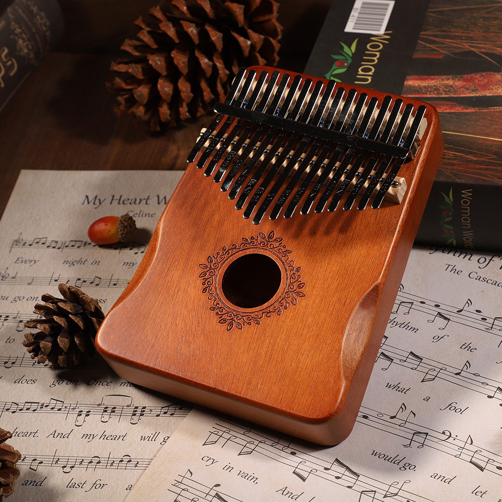 17 Key Kalimba Thumb Piano High Quality Wooden Mbira Body Musical