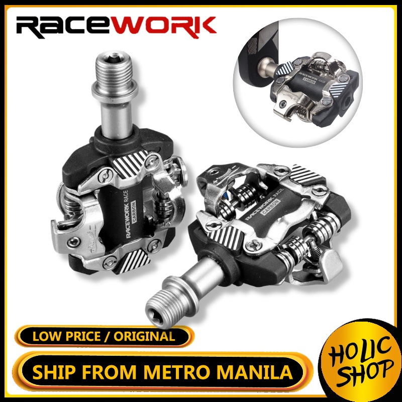 RACEWORK Cleats Pedal M8100 Clipless Pedals Self-locking SPD For Road ...