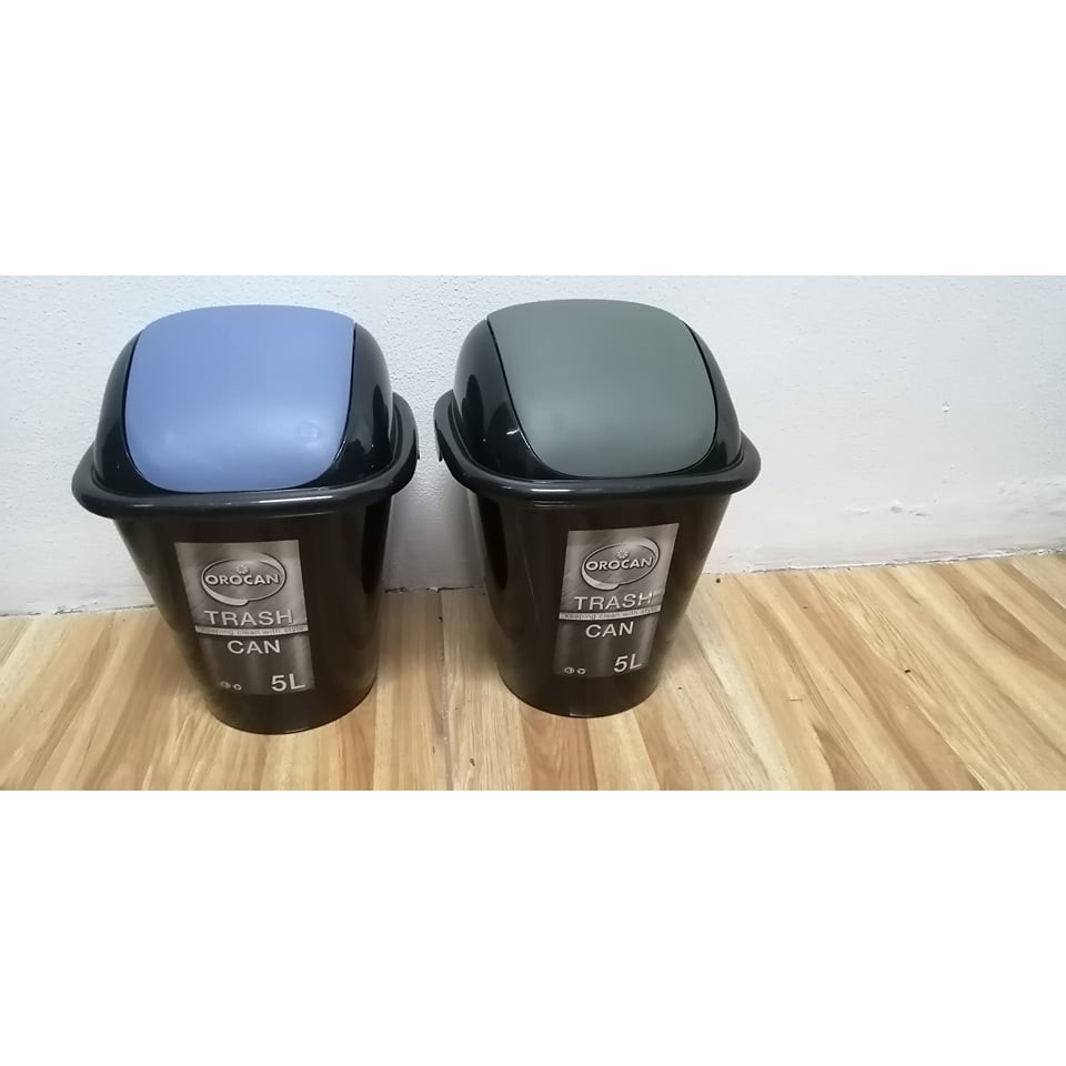 Orocan 5Liter Trash Can with Swing Cover / Trash Bin / Basurahan