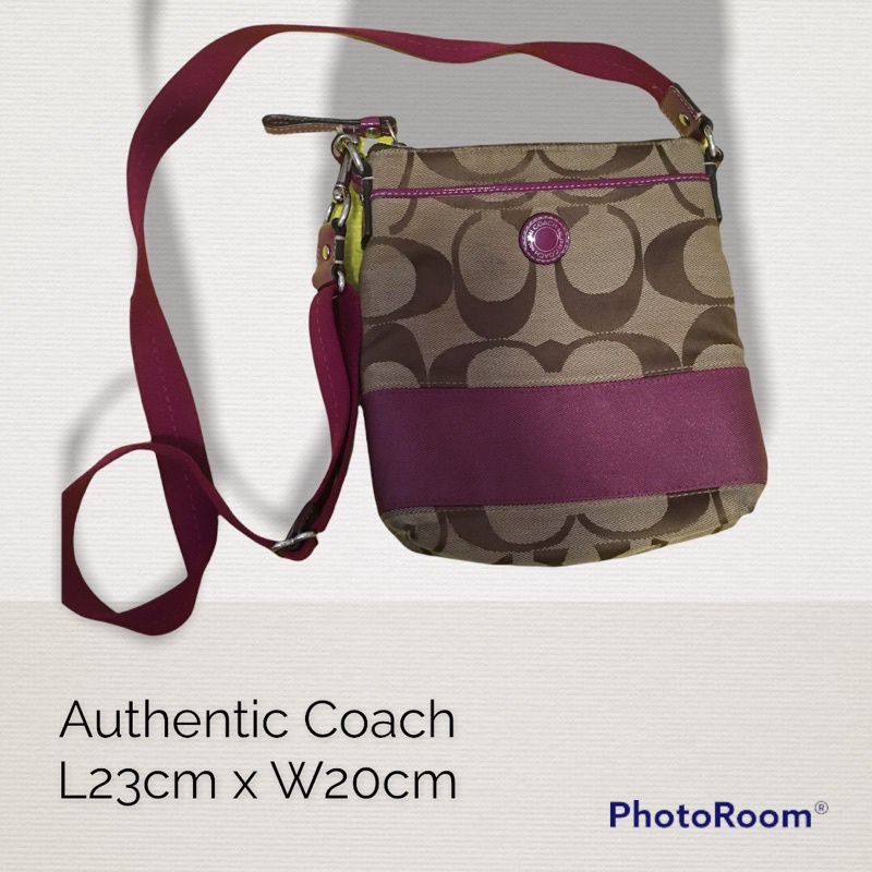 Coach sling bag shopee sale