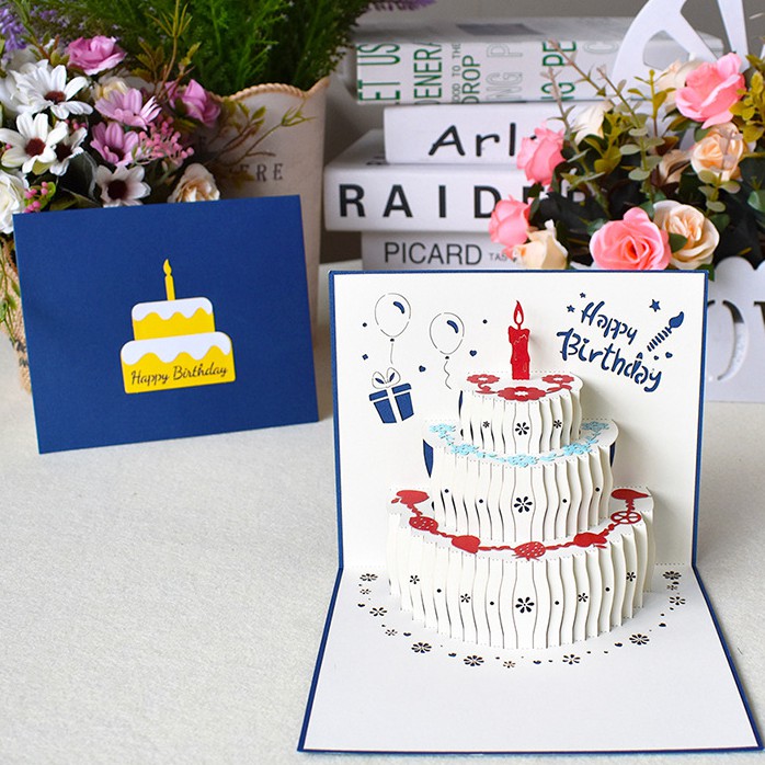 3D Pop-Up card 3D Greeting Gift Flower Bouquet Birthday card/Greeting ...