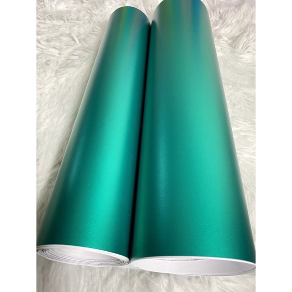 Premium Matte Chrome Lake Green Metallic Vinyl Foil Wrap Sticke ...