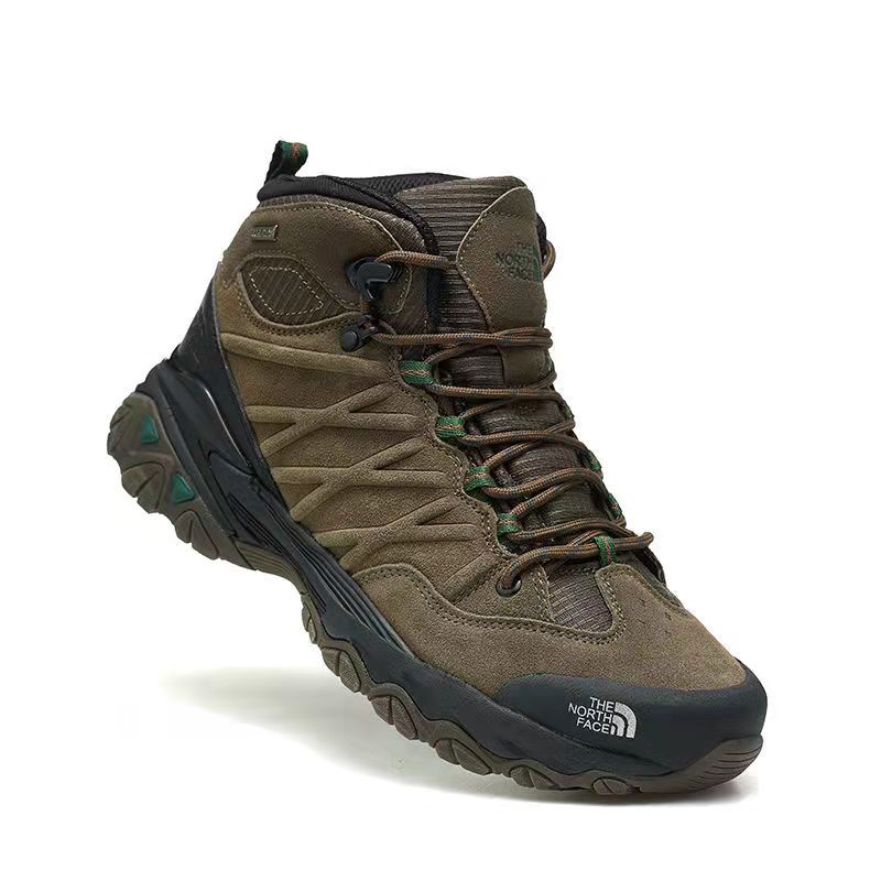 THE NORTH FACE Autumn Outdoor Hiking Shoes Men s TNF Wear Resistant Breathable Waterproof Anti Slip High Top Genuine Leather Jogging Ready Stock YPSI Shopee Philippines