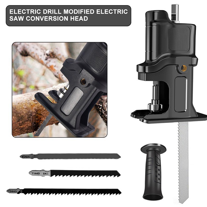 Portable Reciprocating Saw Adapter Electric Drill Modified To Electric