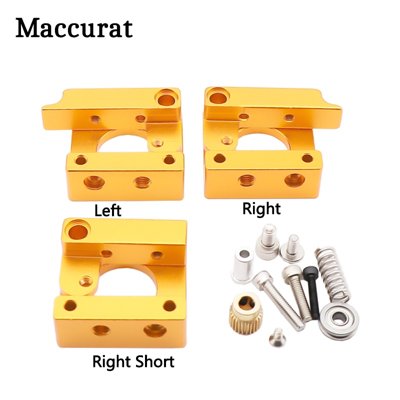 3D Printers Parts Aluminum Alloy Block MK8 Extruder For Makerbot 1.75mm ...