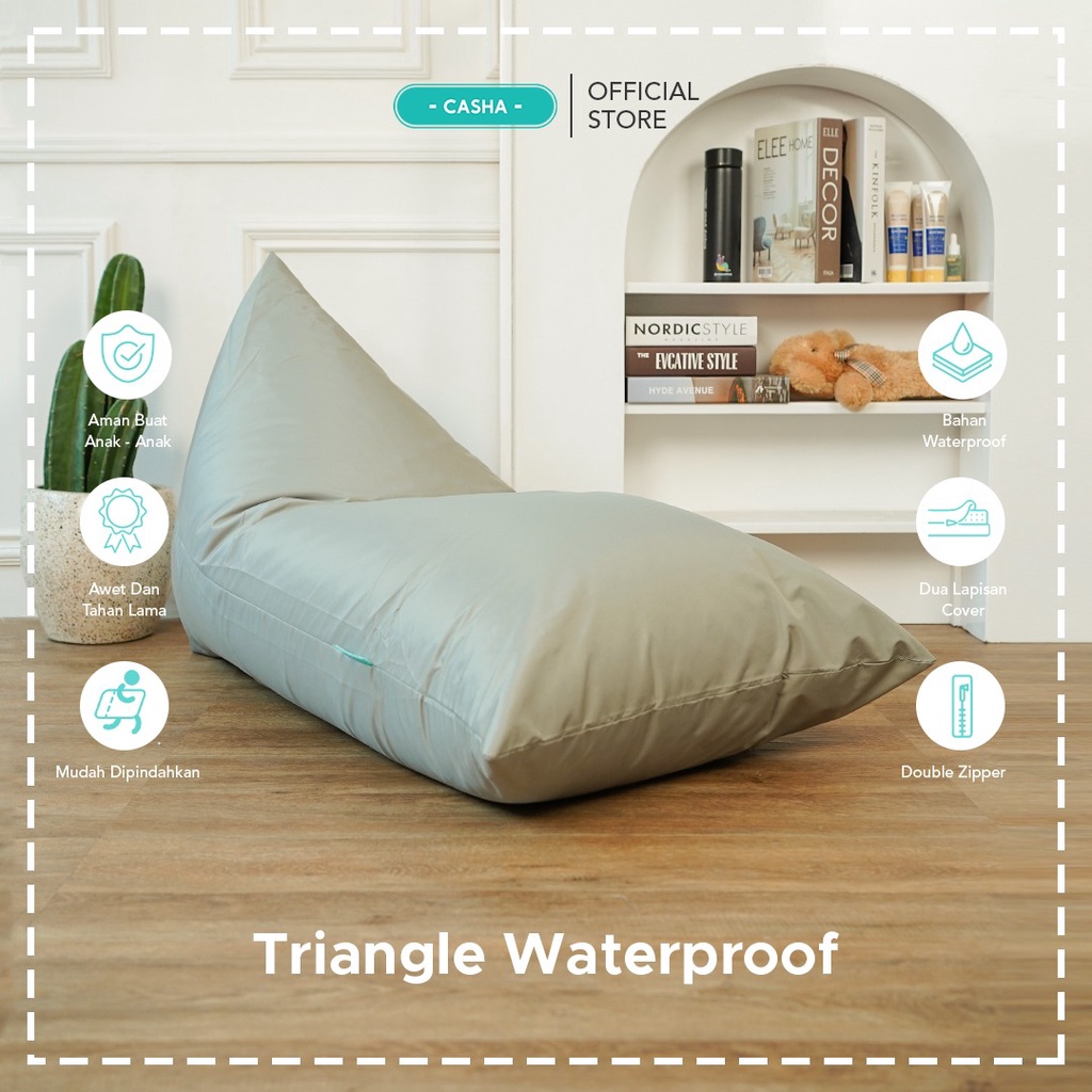 Casha Bean Bag Triangle Waterproof - Medium Size | Shopee Philippines