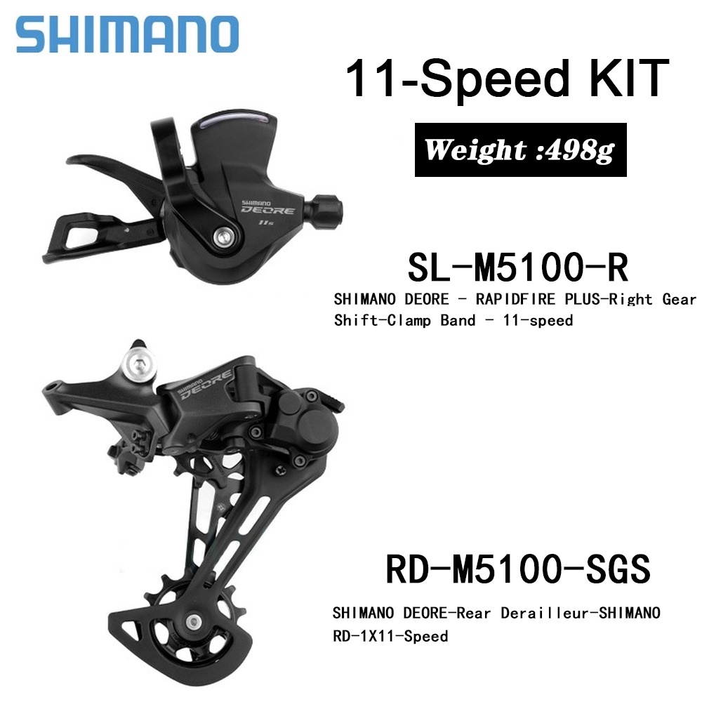 SHIMANO DEORE M5100 11Speed Groupset Shifter Rear Derailleur Cassette ...