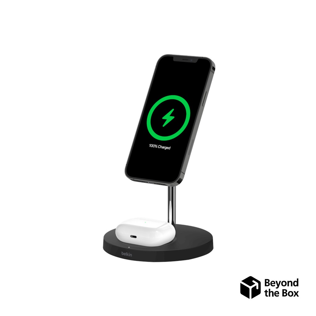 Belkin 2in1 Wireless Charger Stand with MagSafe 15W Shopee Philippines