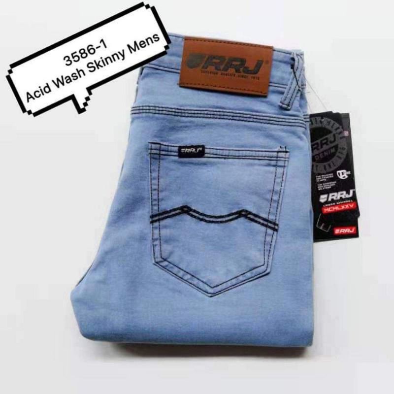 RRJ PANTS Men Semi Skinny Denim 100% good Quality