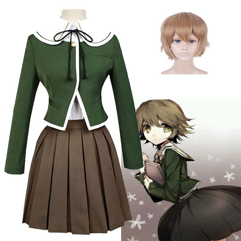 Danganronpa Dangan-Ronpa Chihiro Fujisaki Uniform Suit Cosplay Costume ...