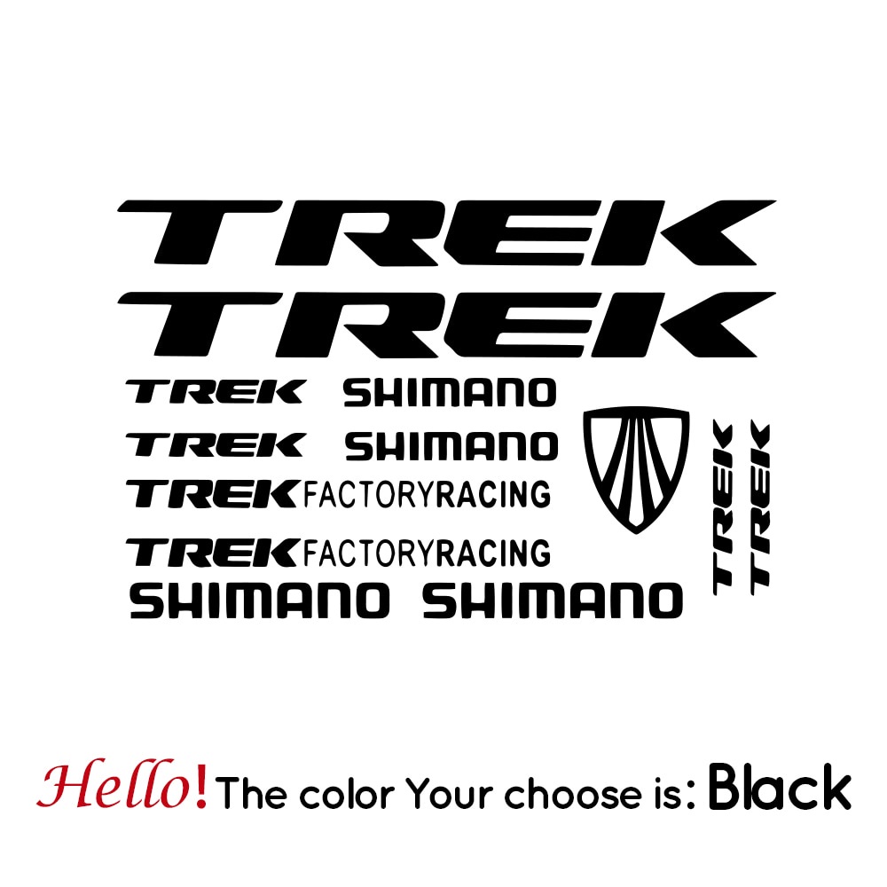 CODTransarent TREK MTB Cycling Vinyl Sticker Reflective Color Trek Road