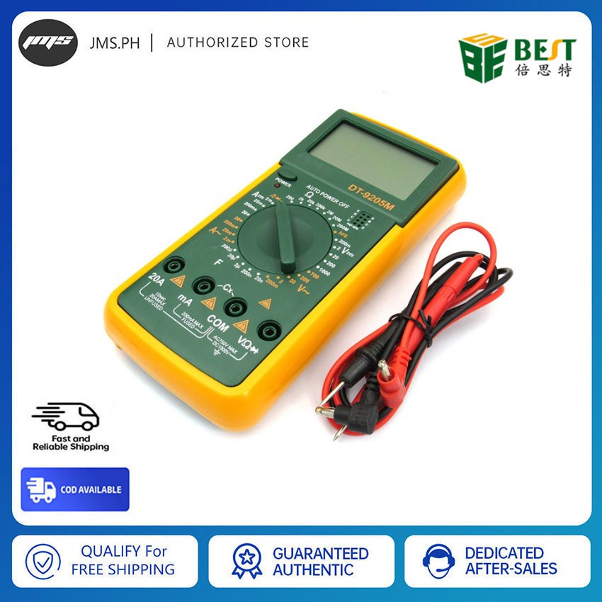 BEST DT-9205M Digital Multimeter Ohmmeter Voltmeter Ammeter Electric ...