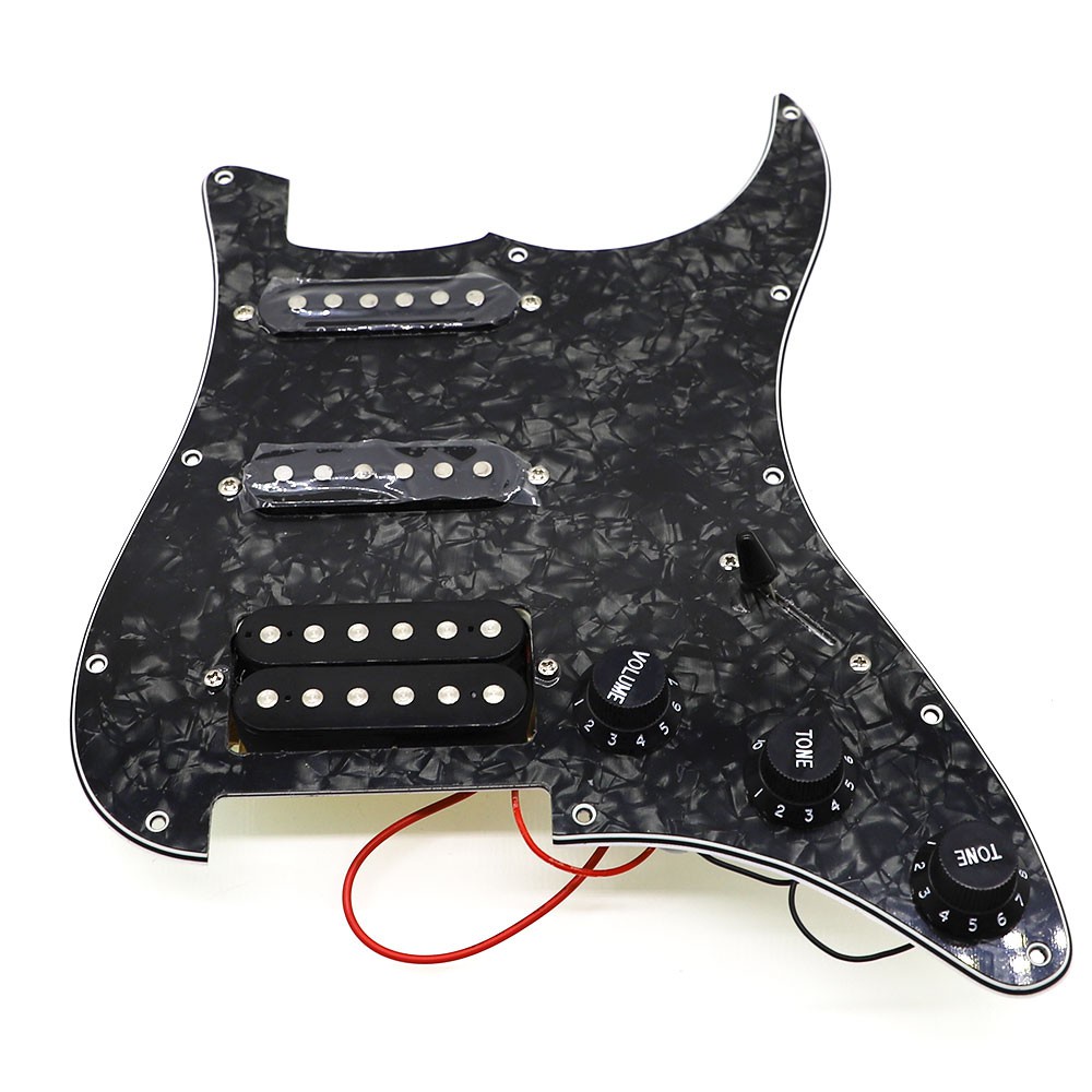 PIASTRA HUMBUCKER PICKGUARD Chitarra 11 fori personalizzabile 11 fori per Chitar EUR 12,48