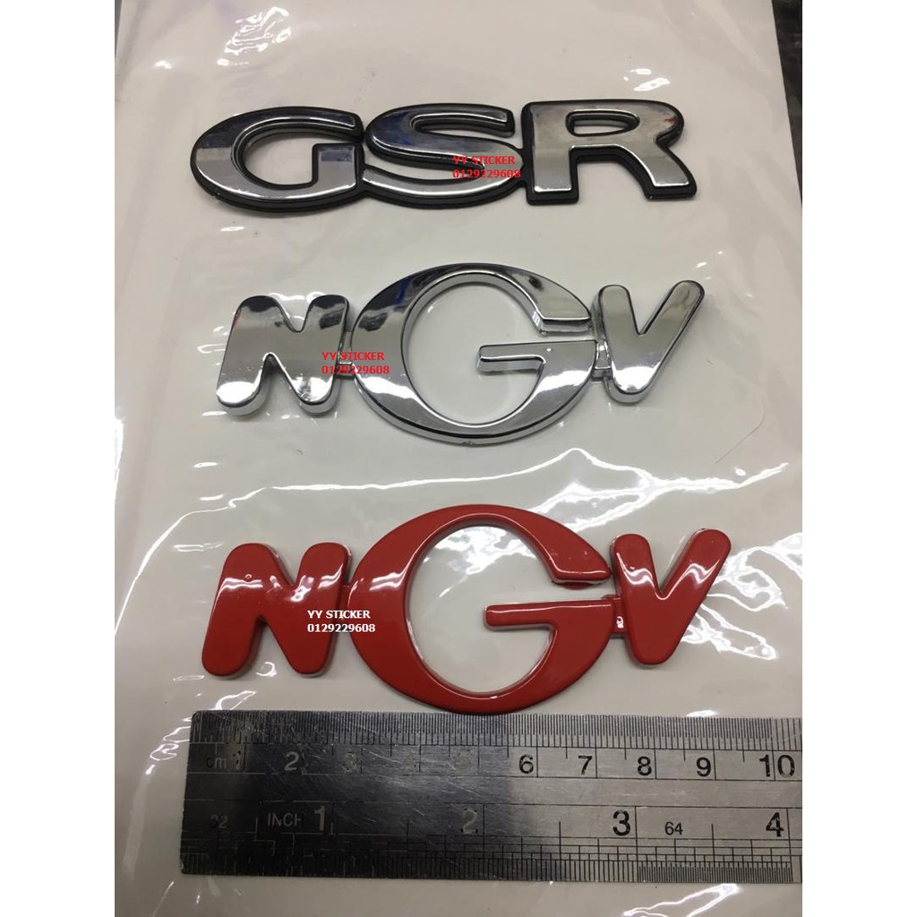 Proton Wira GSR NGV EMBLEM LOGO | Shopee Philippines