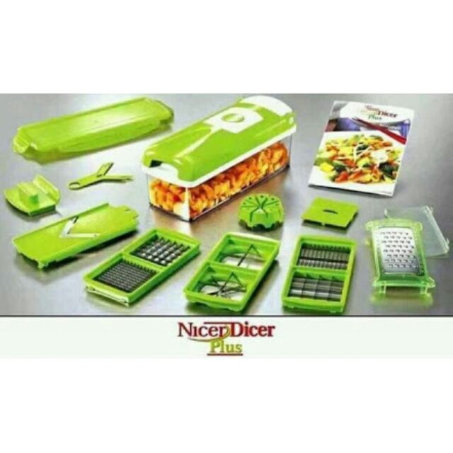 One Step Precision Cutting (Genius Nicer Dicer Plus) Magic Food Grater