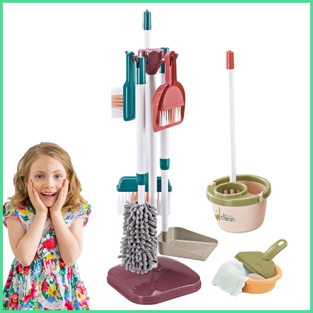 Battat Kids Mop And Broom Year Old Battat Toddler Cleaning Set