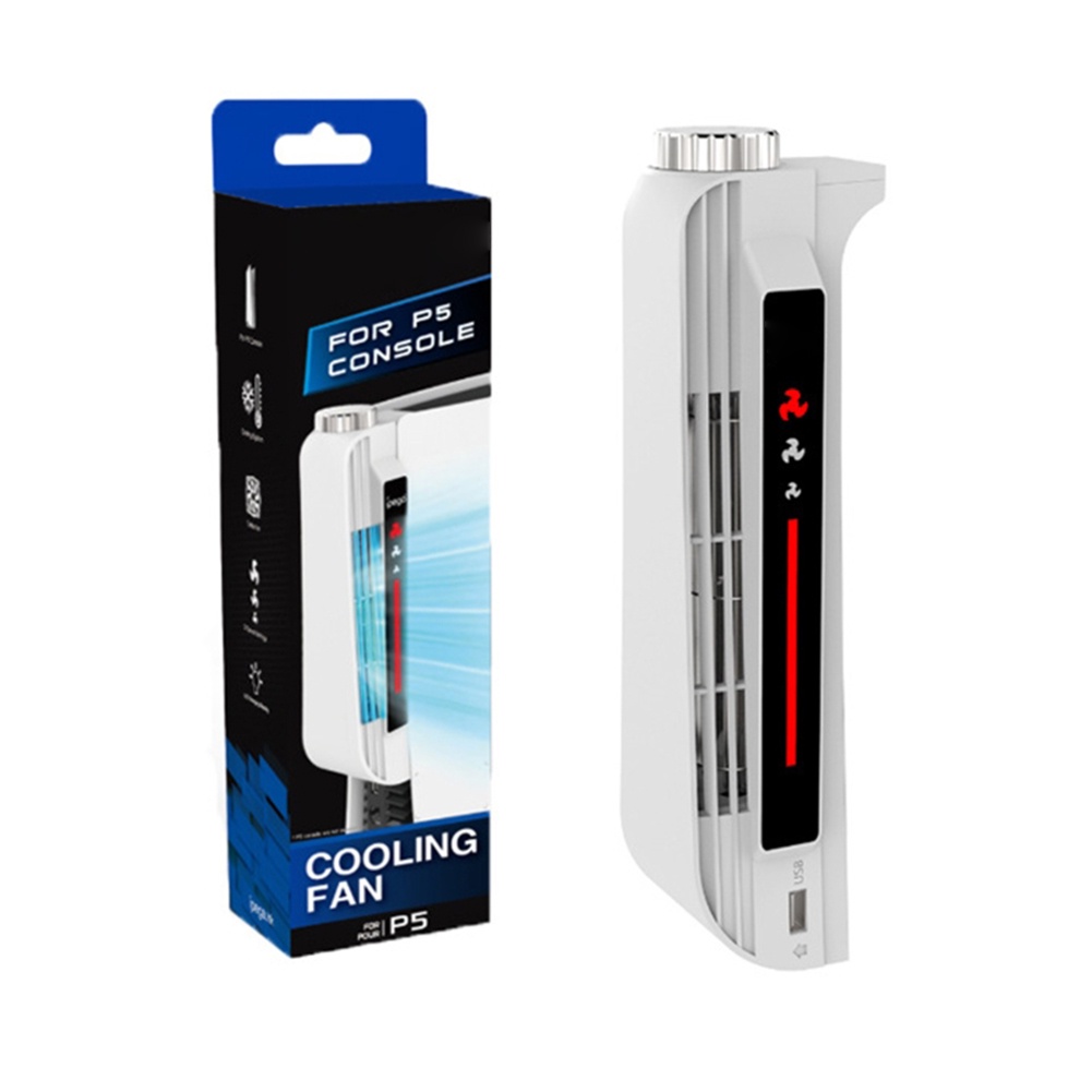 Console Host Cooling Fan for PS5 with Fan Level Indicator Light ...