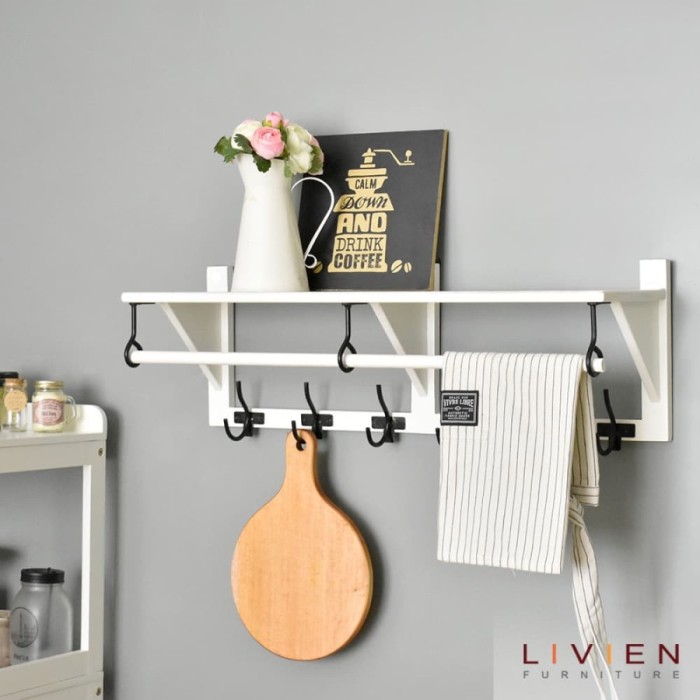 Kitchen Multipurpose Wall Hanging Rack For Bedroom Living Room Office ...