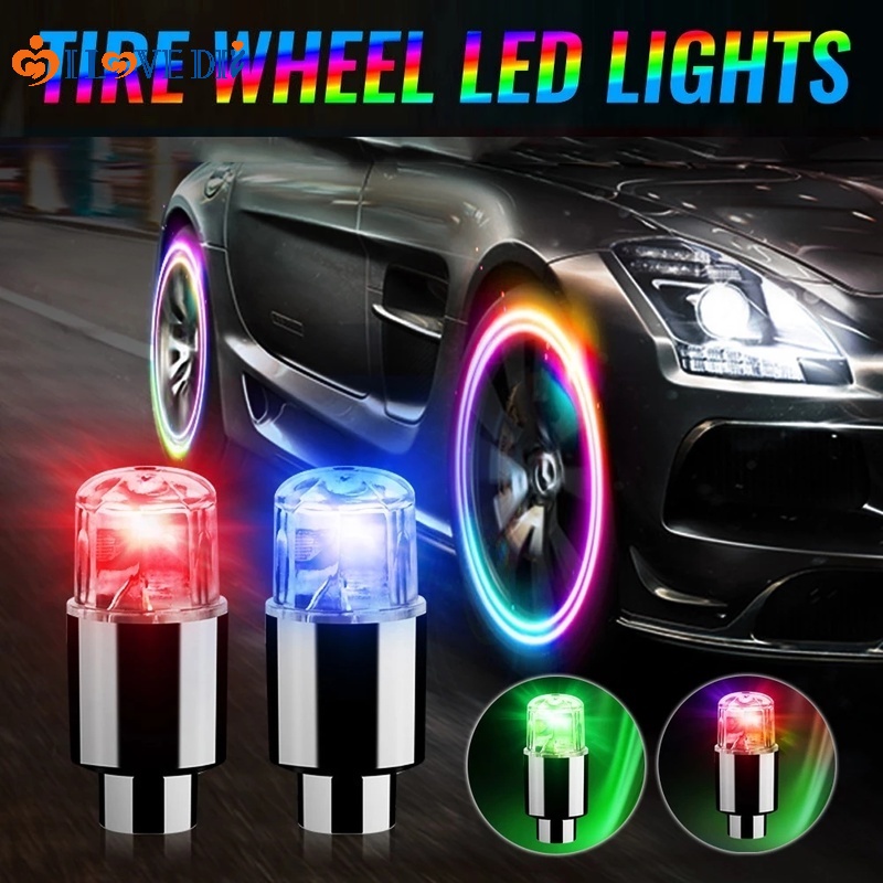 Universal Car Motorcycle Bicycle LED Tire Lights/ Car Tire Valve Cap