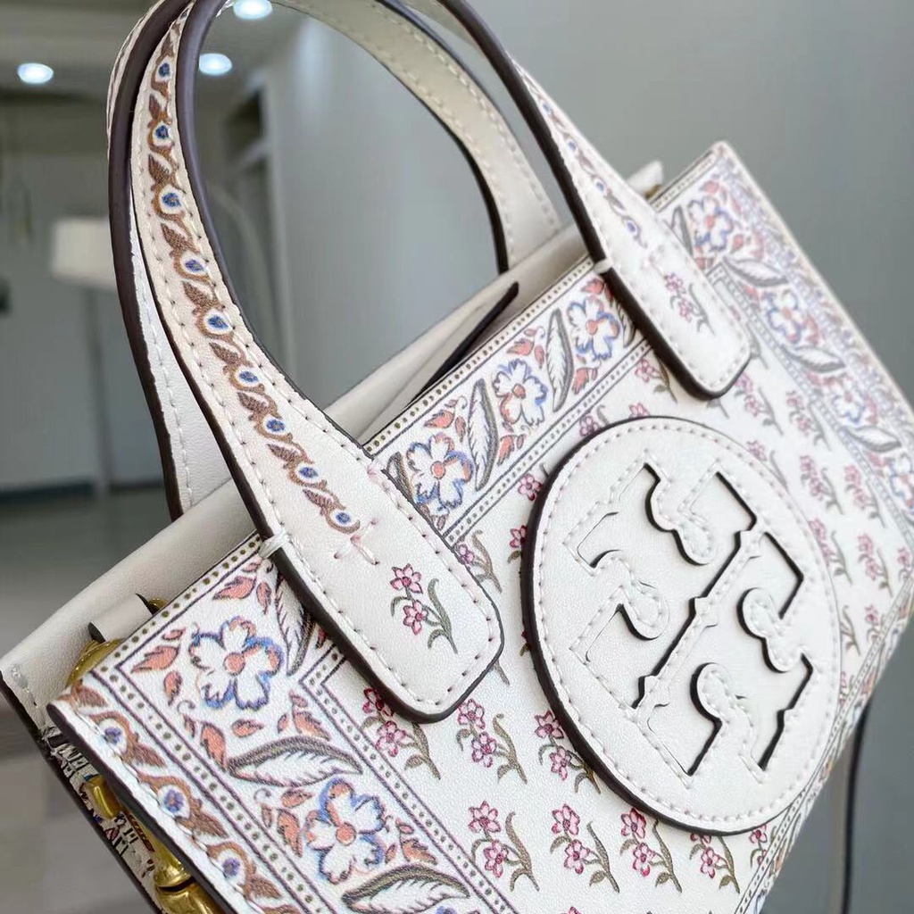 Ella printed leather tote bag hot sale