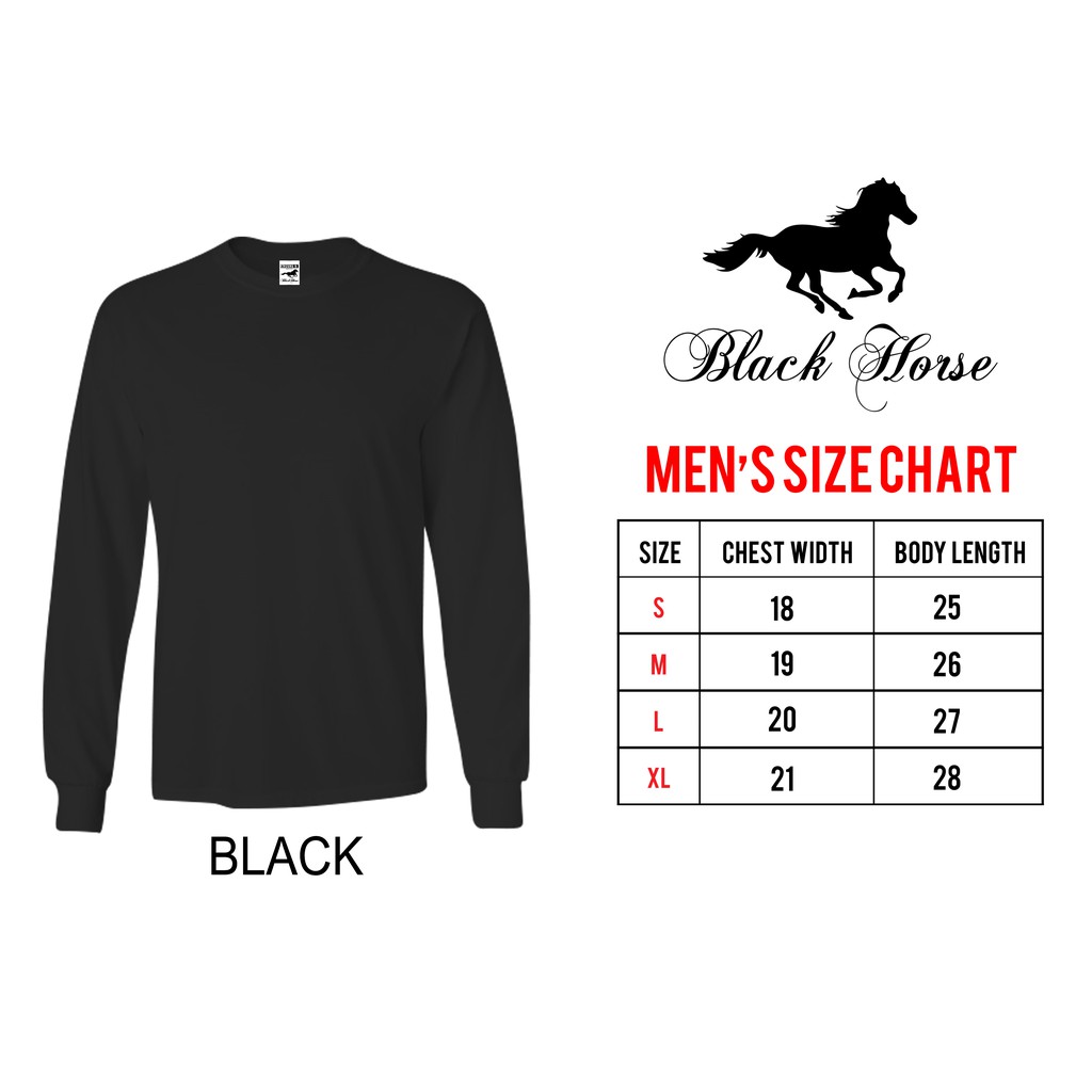 black long sleeve plain