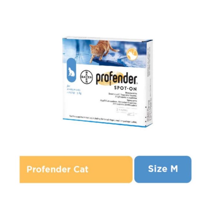 Profender spot on medium cat Medicine Drops Worm cat Latest Technology
