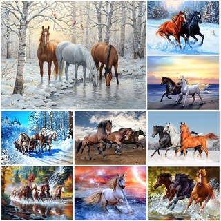 Full Drill Diamond 5D DIY Diamond Painting Run the horse Diamond Embroidery  Cross Stitch Rhinestone Mosaic diamont