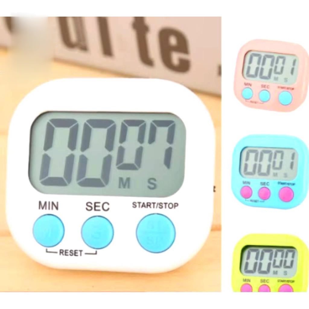 Large LCD Digital Kitchen Cooking Timer Count Down Up Clock Loud Alarm