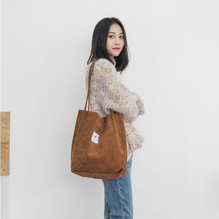 Korean Candy Color Corduroy Canvas Bags | Shopee Philippines