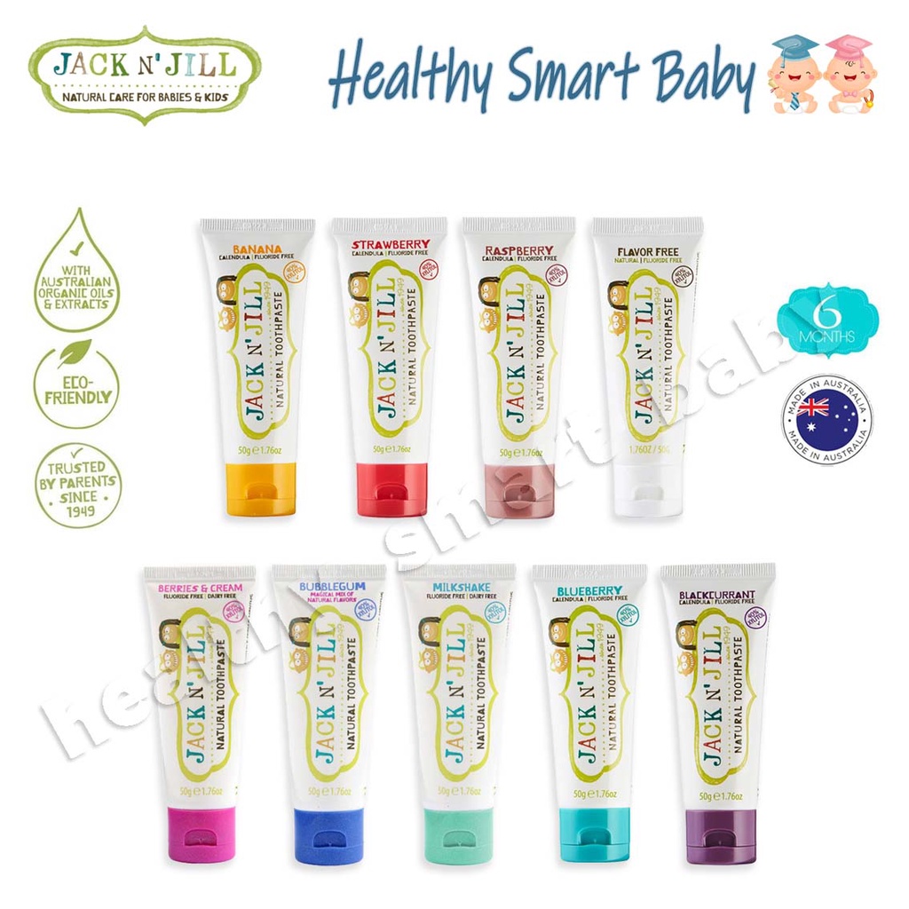 Jack n Jill Toothpaste Organic Organic Toothpaste for Children 50g ...