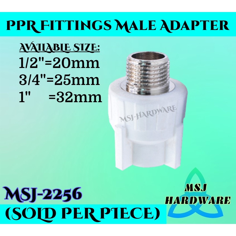 MSJ2256 PPR Fittings Male Adapter Shopee Philippines