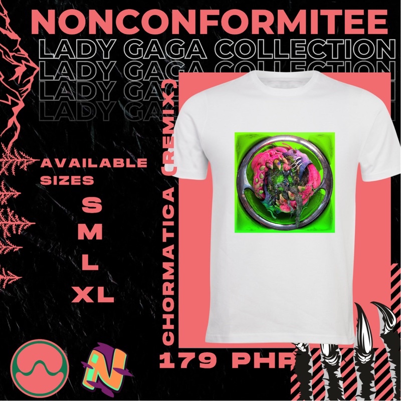 Lady Gaga Chromatica Remix Unisex T shirt Cotton Rubberized Print Shopee Philippines