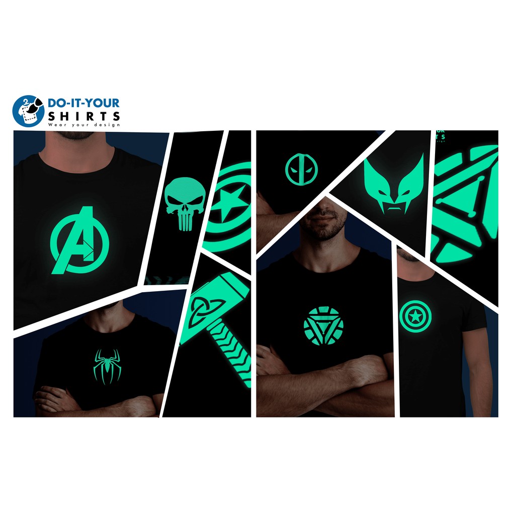 Avengers glow in the dark shirt online