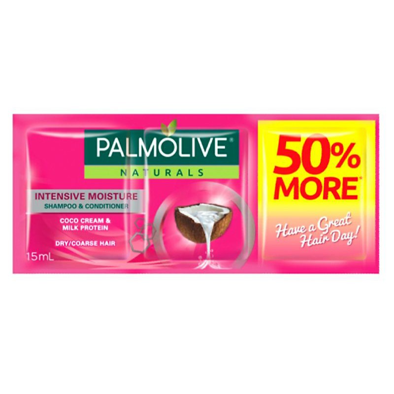 Palmolive Naturals Shampoo and Conditioner PINK 15ml x 12