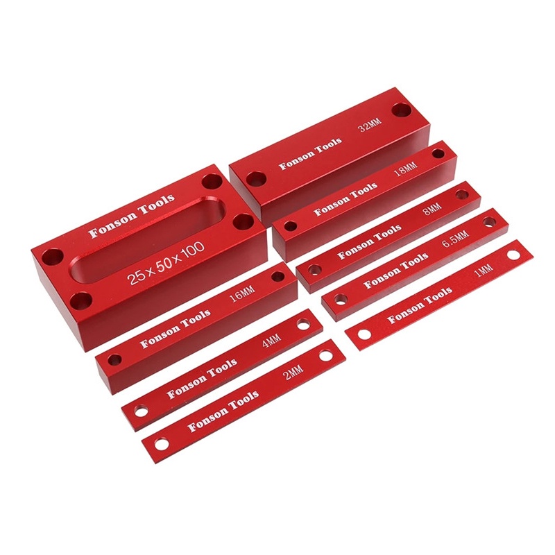 Woodworking Metric Block Height Measuring Spacer Height Gauge Gauge Aluminum Alloy Table Saw