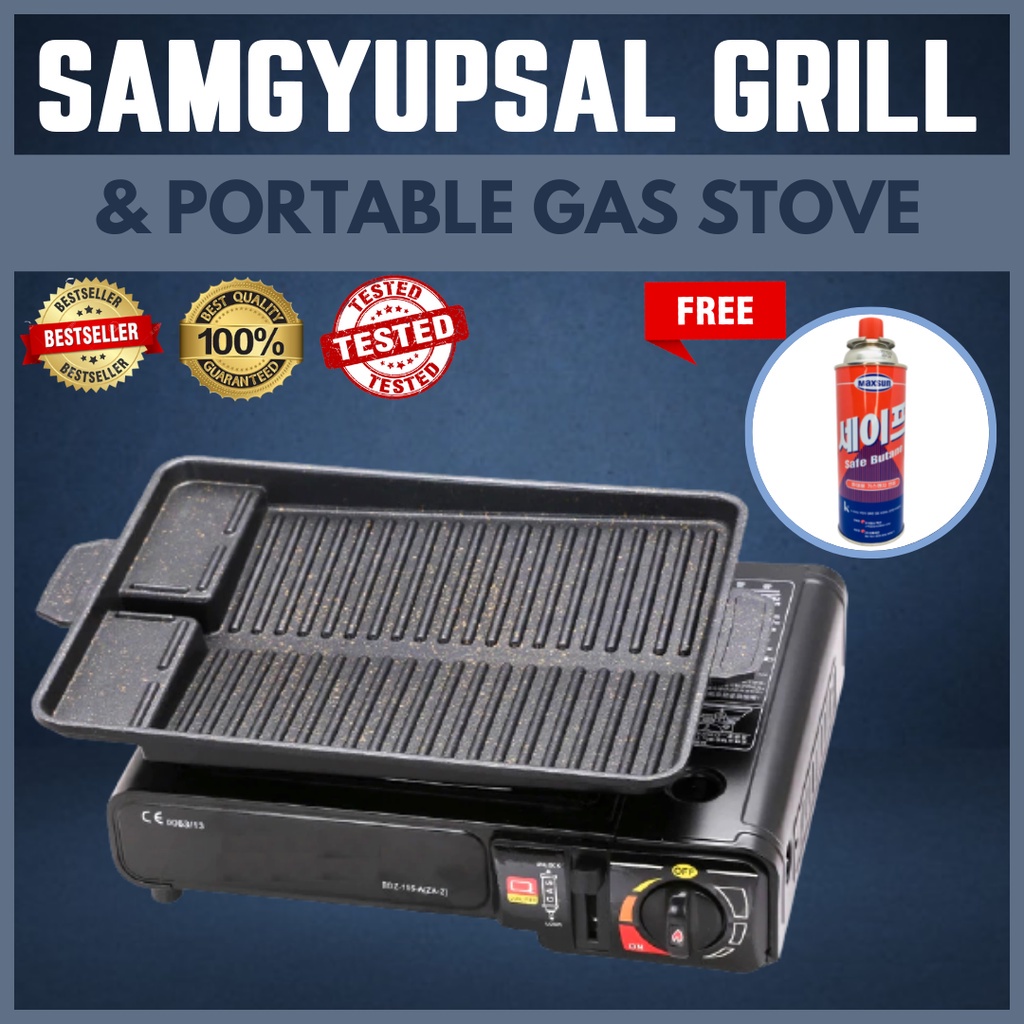 NEW Rectangular Samgyupsal Grill Pan Set, Samgyupsal, Grill Pan
