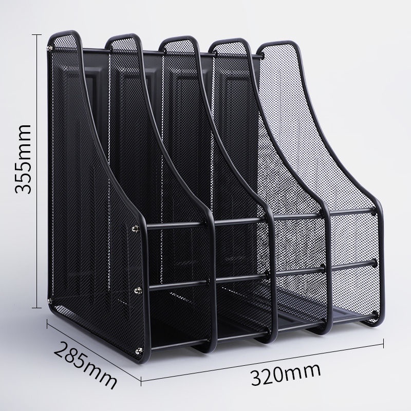 File Box File Rack Iron Multi-Layer Folder Storage Box Storage Rack ...