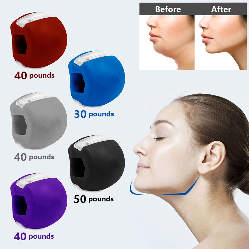 Face Masseter Mouth Jawline Trainer Masseter Ball Facial Jaw Exerciser